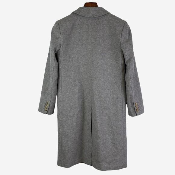 J Crew Wool Cashmere Double-Breasted Coat Gray 2P - Picture 6 of 14